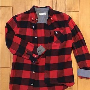 Boys Abercrombie flannel size 11/12